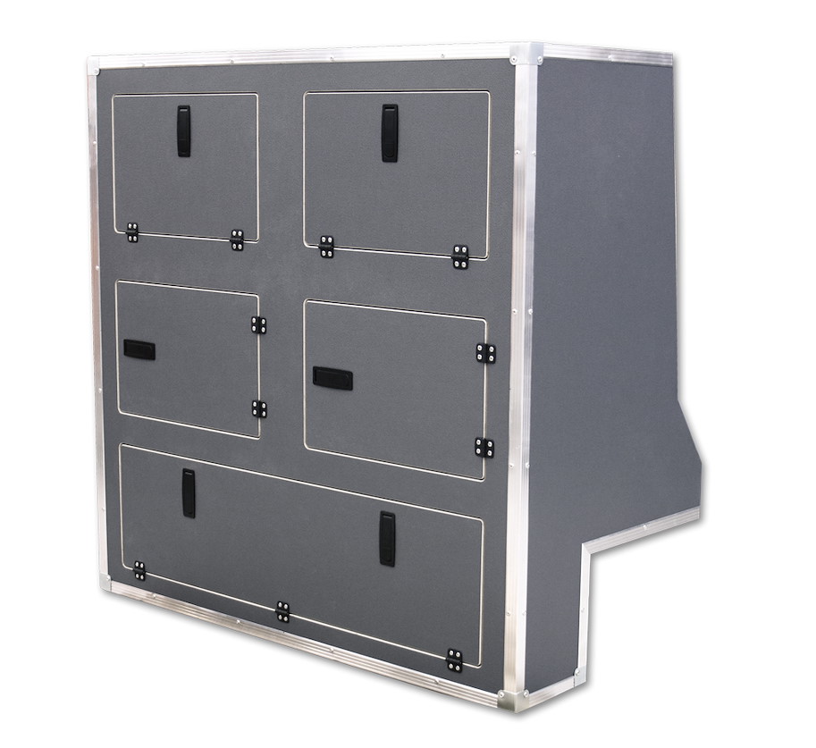 Einbauschrank, hinten links, volle Höhe, für Defender 90 / 110