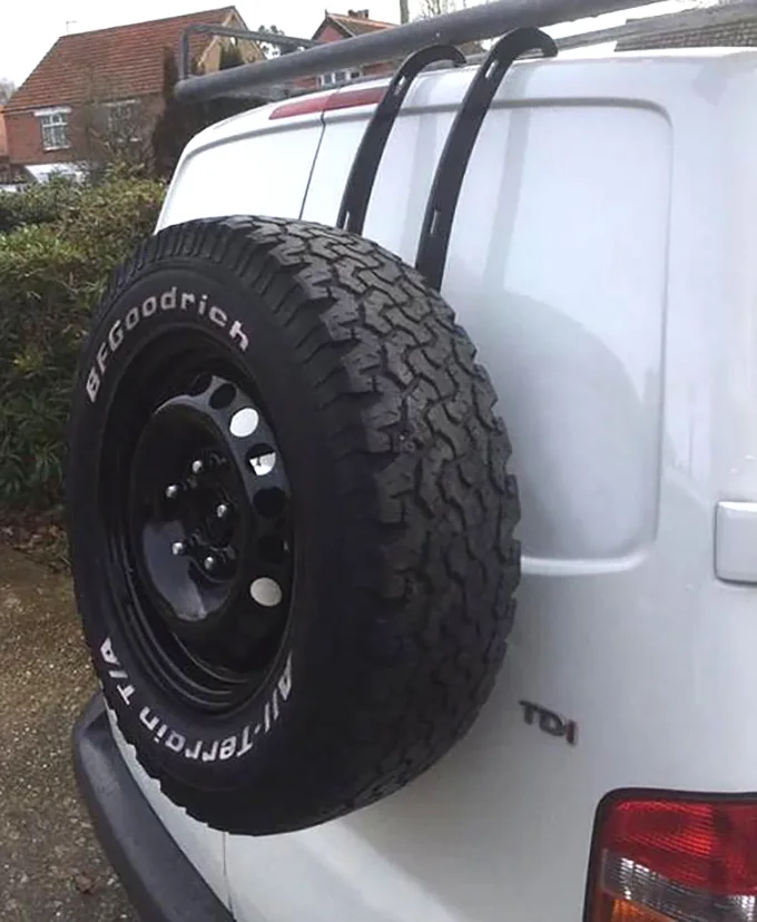 Reserveradträger, passend für VW Bus T5 / T6 für die rechte Seite