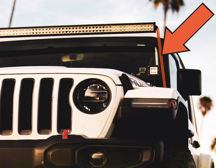 Kabelkanal zur Dachmontage, z.B. für die Scheinwerfer am Dachträger