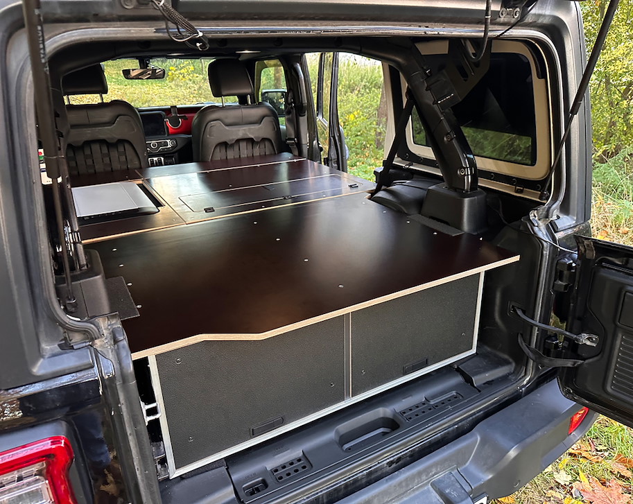 Möbel-Innenausbau-System „Yellowstone JL“, passend für Jeep Wrangler JL