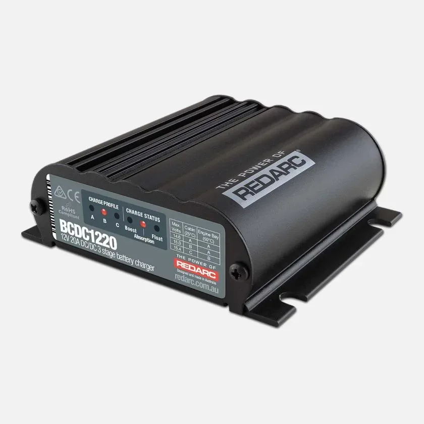REDARC BCDC1220, 12 V 20 A IN-VEHICLE DC Battery Charger
