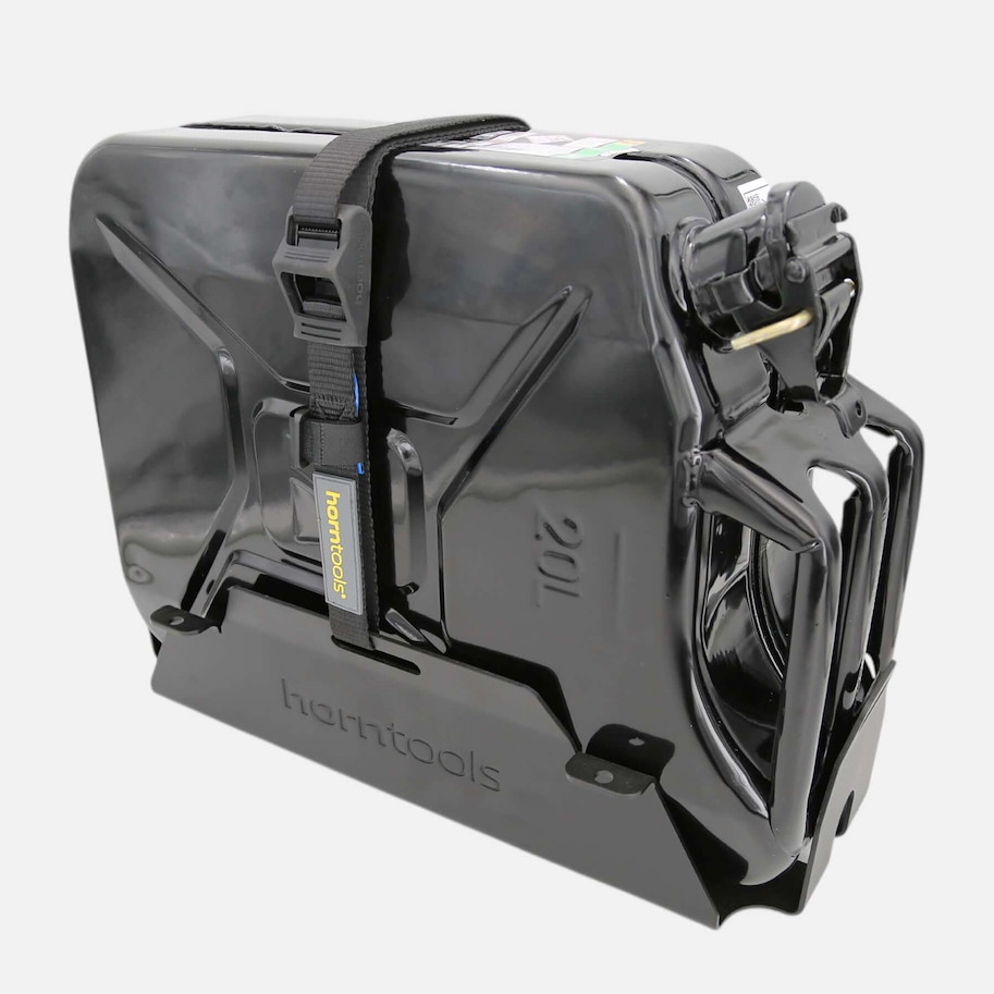 horntools Dachträger ExRoof Kanisterhalterung mit 20L Kanister & Spanngurt