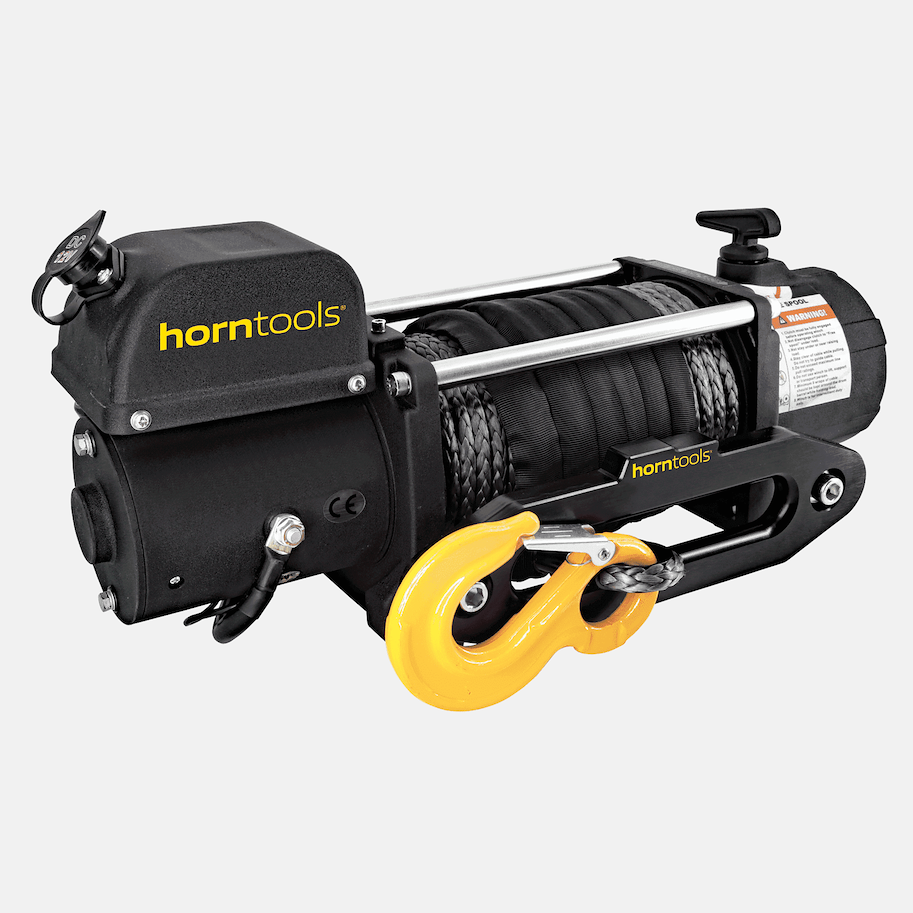 horntools Elektrische Seilwinde Kappa 3,6 Tonnen 12V Kunststoffseil
