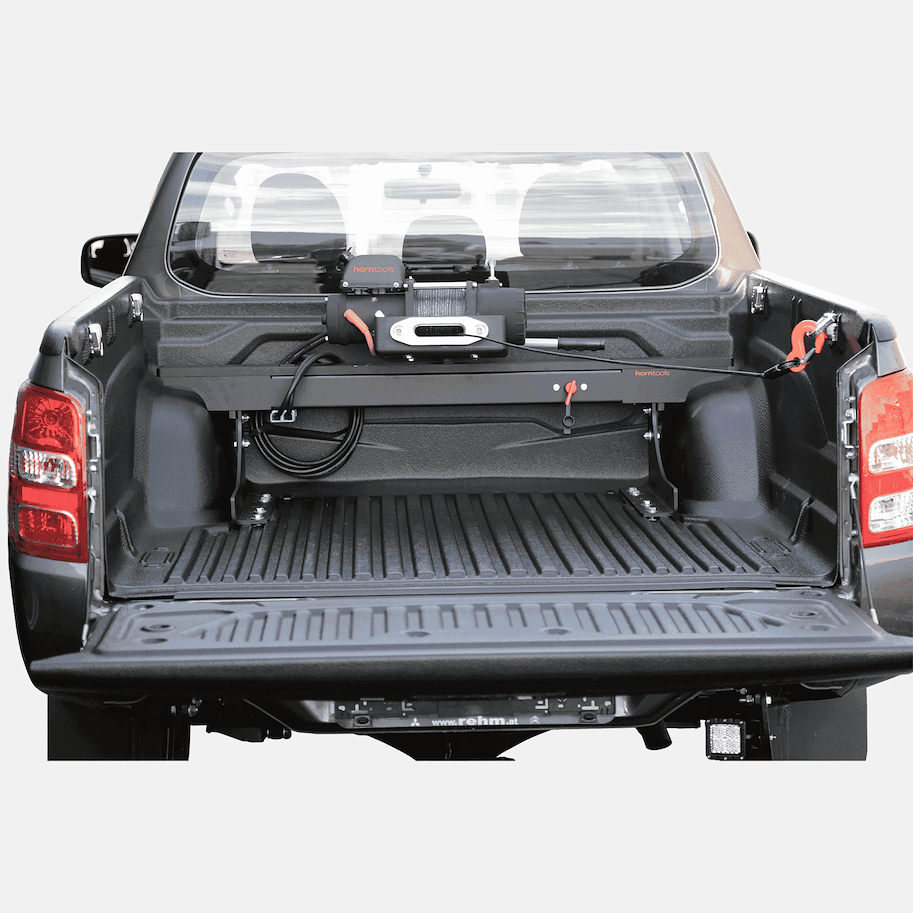 horntools Heckwindenträger für Pickups mit Seilwinde und Kunststoffseil 80m