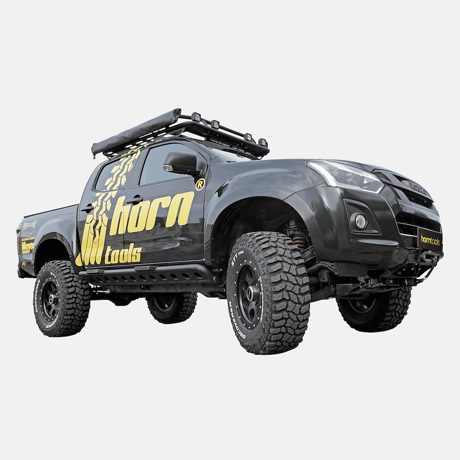 horntools Rockslider LAPIS Aluminium für Isuzu D-Max Bj. 2012 - 2020