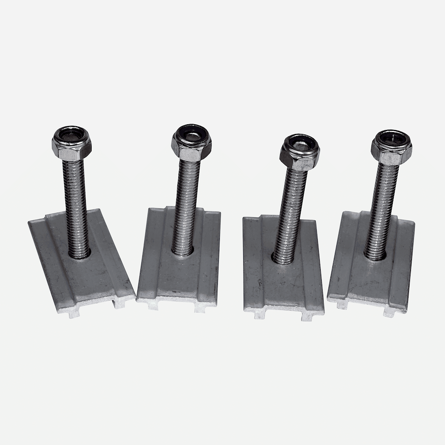 horntools Dachzelt Befestigungs Platte Slider 4 Stück mit Schraube