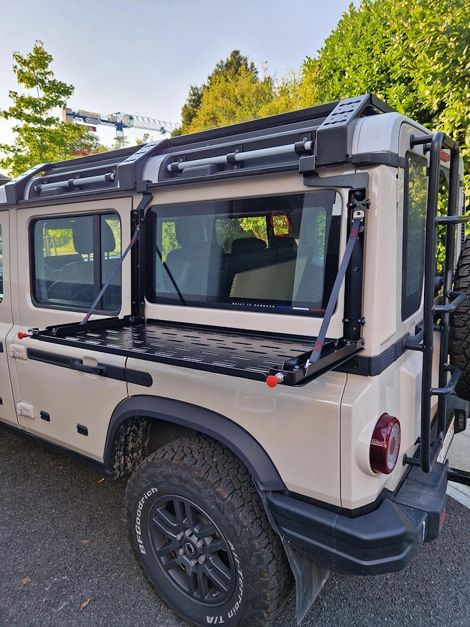 INEOS Grenadier Klapptisch ohne Dachträger links oder Rechts