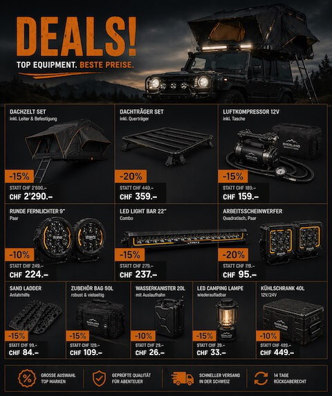 Deals und Aktionen für Overlanding Zubehör