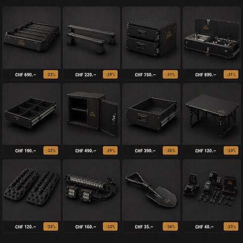 Occasion Overlanding Zubehör und gebrauchte Ausrüstung