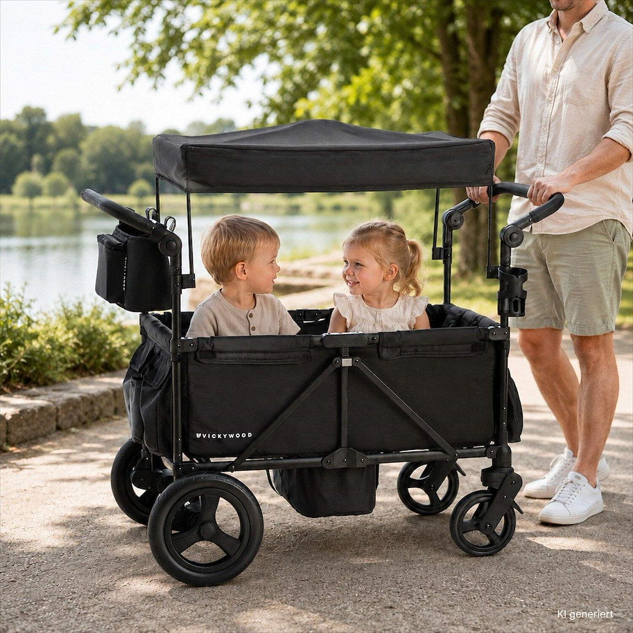 VICKYWOOD Outdoor Buggy Wagon SPROUT Deluxe schwarz