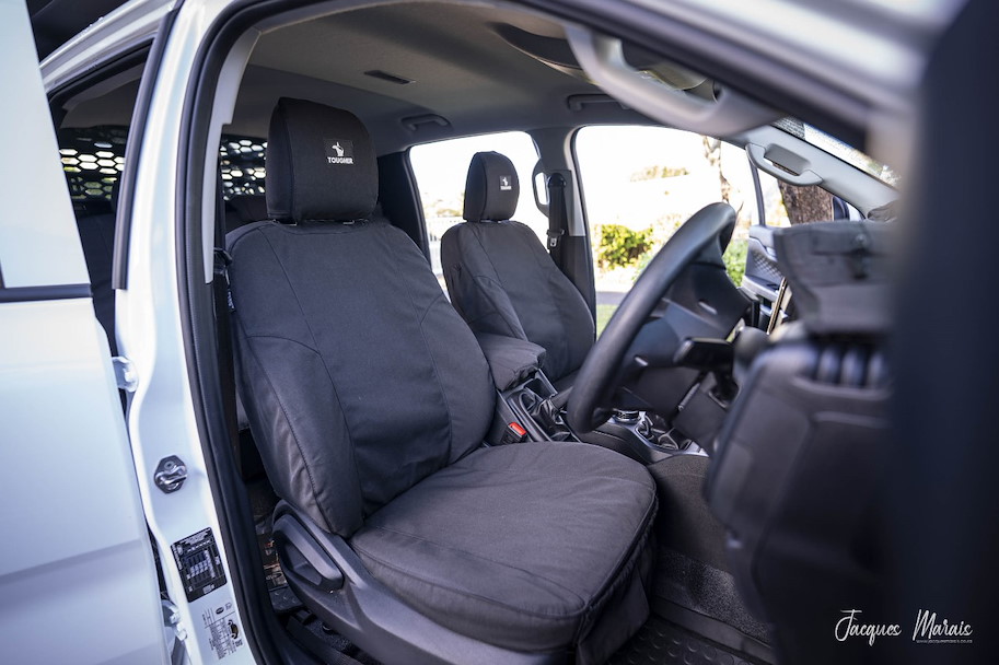 Tougher Sitzbezugs-Set für die Vordersitze des Ford Ranger (ab 2023) – Anthrazit