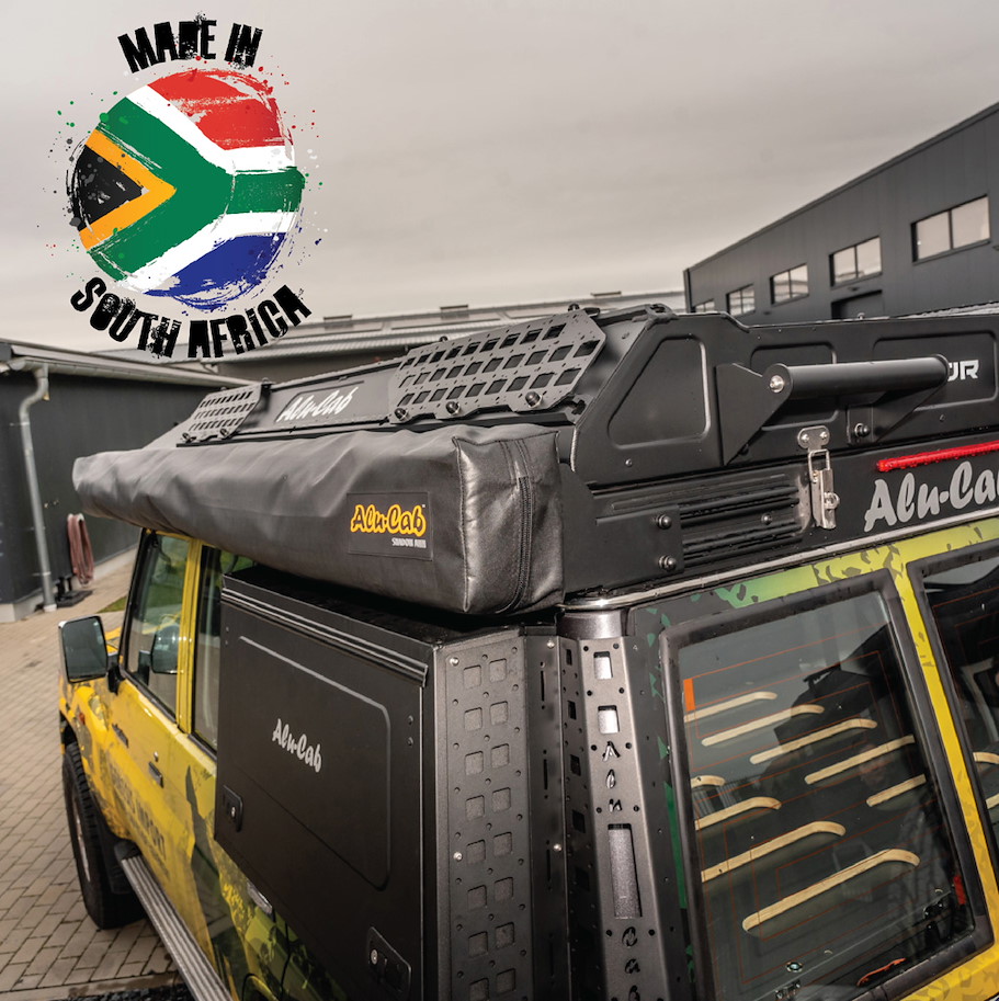Alu-Cab 270°, 180° und 2 m Markise Halterung Hubdach "THOR" Land Cruiser 76, rechts