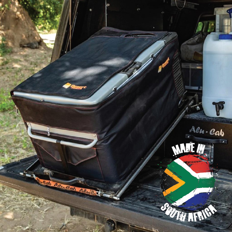 Alu-Cab Kühlboxauszug mit Kippfunktion 60L, Schwarz