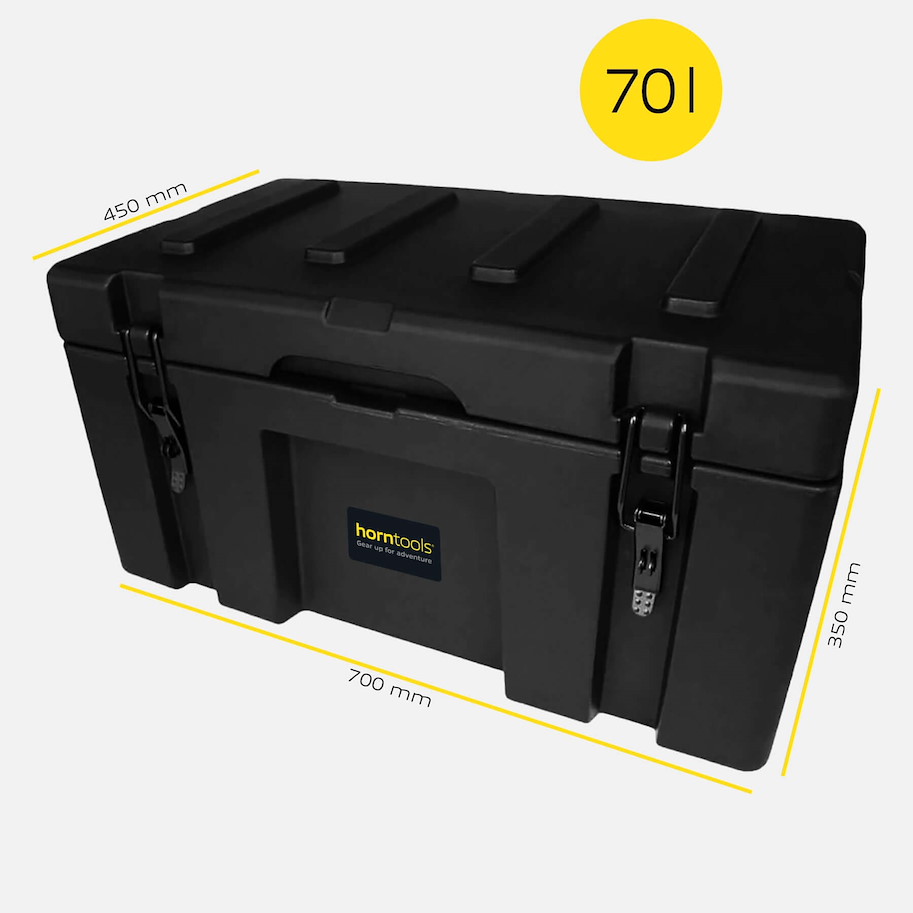 horntools Transportbox wasserdicht 70l Ohne Organizer