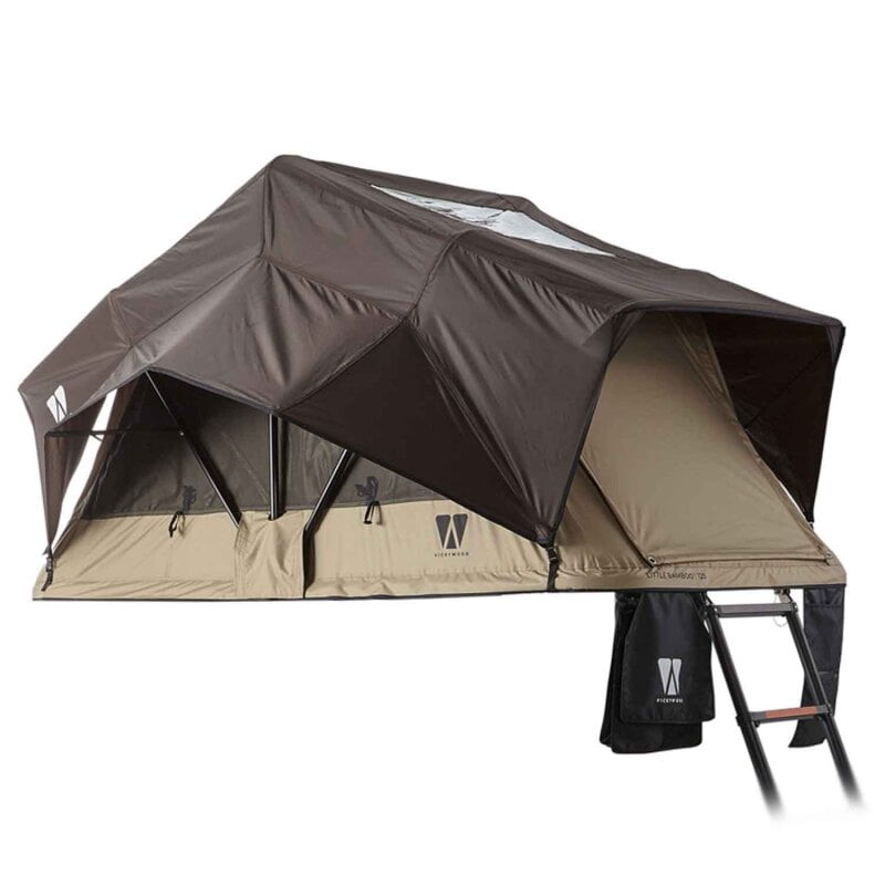 VICKYWOOD Leichtbau Dachzelt LITTLE BAMBOO 125 GEN. 2 coffee