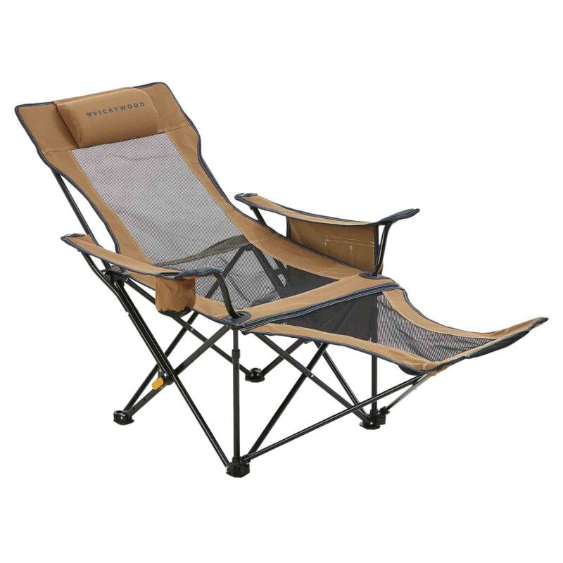 VICKYWOOD Camping Stuhl CAMP LOUNGE, pine stone