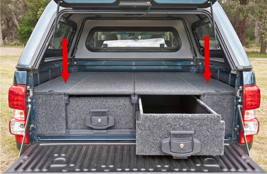 ARB Outback Solutions Abdeckung Outback Schublade seitlich Isuzu D-Max ab 2012