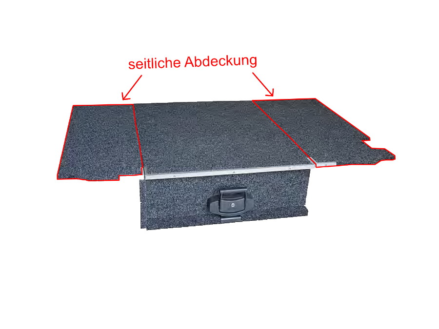 ARB Outback Solutions Abdeckung Outback Schublade seitlich Land Rover Defender 110 2002 bis 2016, inkl. Montagekit