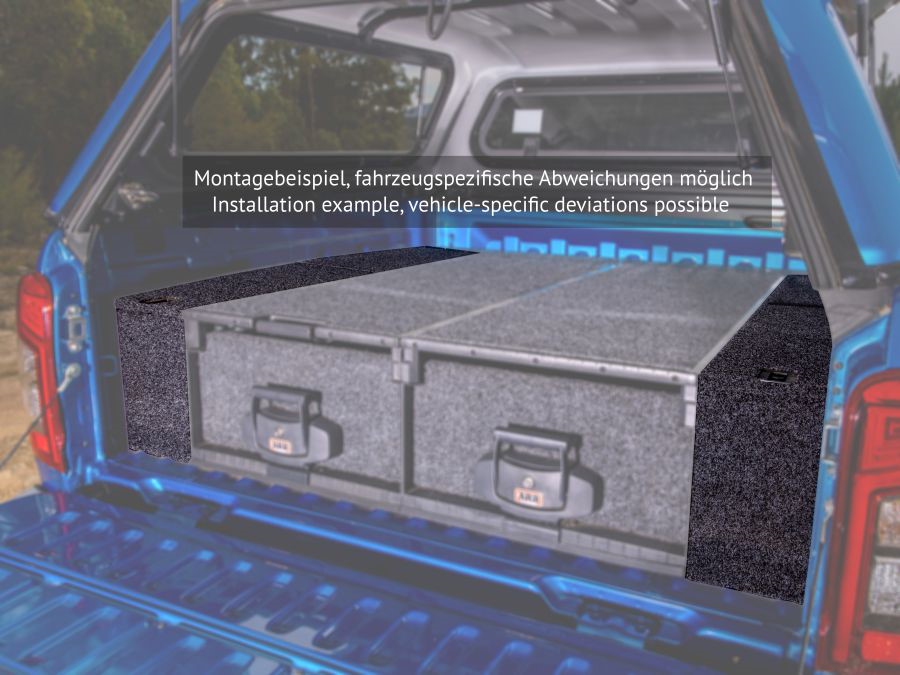 ARB Outback Solutions Abdeckung Outback Schublade seitlich Toyota Land Cruiser 120 mit Klima hinten