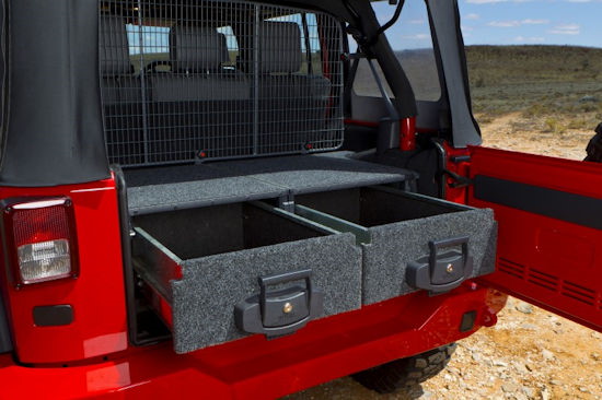 ARB Outback Solutions Montagekit Outback Schublade Jeep JK bis 2014, 4-türig, mit seitlichen Subwoofer