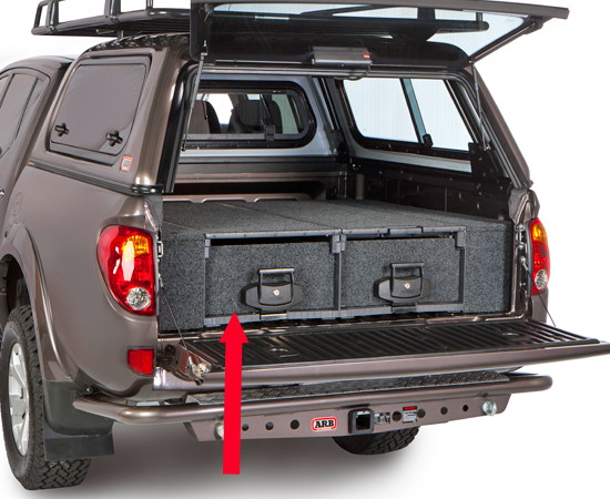 ARB Outback Solutions Outback Modular Schublade, einfach 505 × 1355 × 310 Aussen in mm, grau