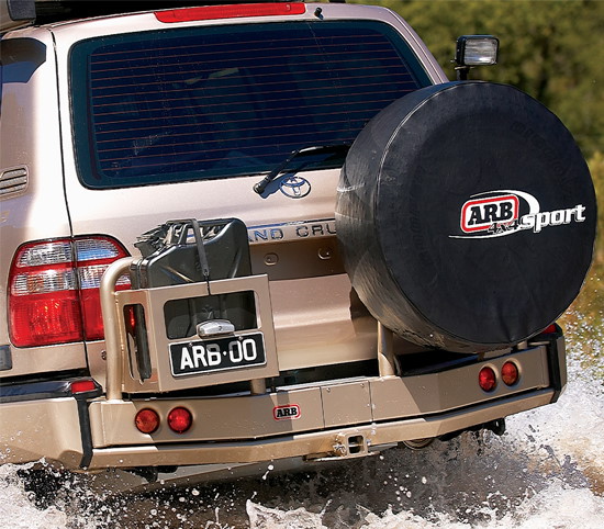 ARB Heckstossstange Toyota Land Cruiser J105 Starrachse, schwarz