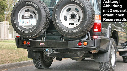 ARB Heckstossstange Toyota Land Cruiser J80, schwarz