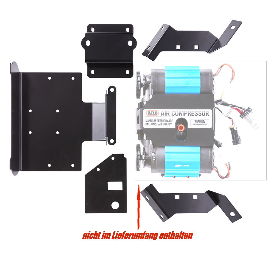ARB Kompressor Montagekit Jeep Gladiator JT und Wrangler JL, für ARB Kompressoren
