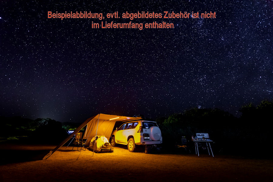 ARB Touring Markise inkl. LED Alu-Leiste Hartschale 2'500 mm breit, 2'500 mm lang