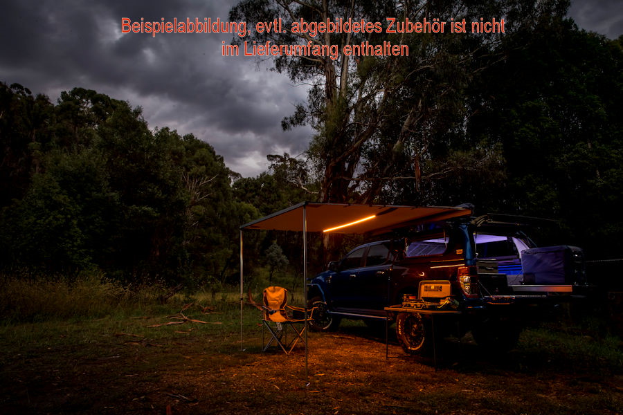ARB Touring Markise inklusive LED Leiste 2'500 mm breit, 2'500 mm lang