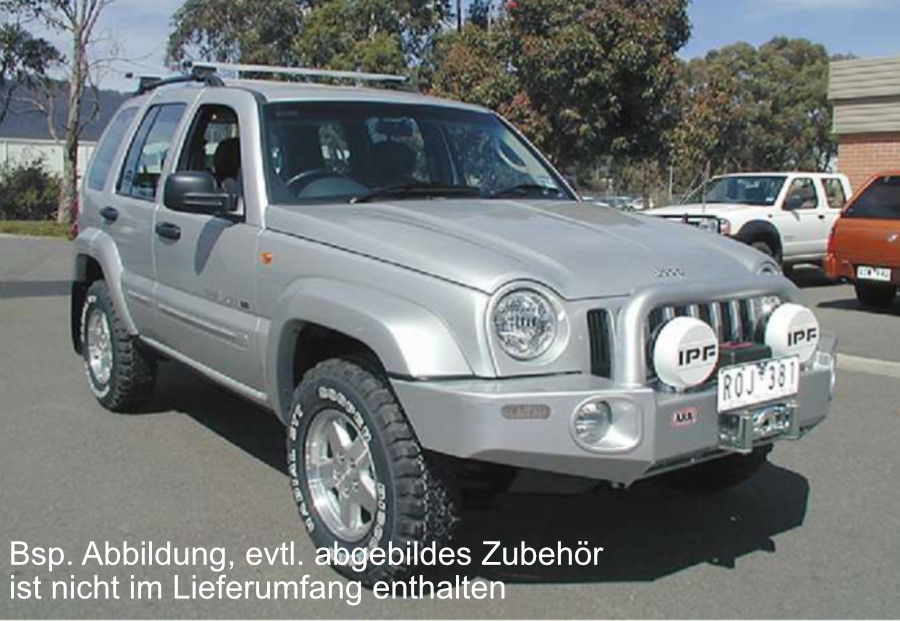 ARB Windenstossstange Jeep Cherokee KJ 3450170, Modell 2005 bis 2008 SRS, grau