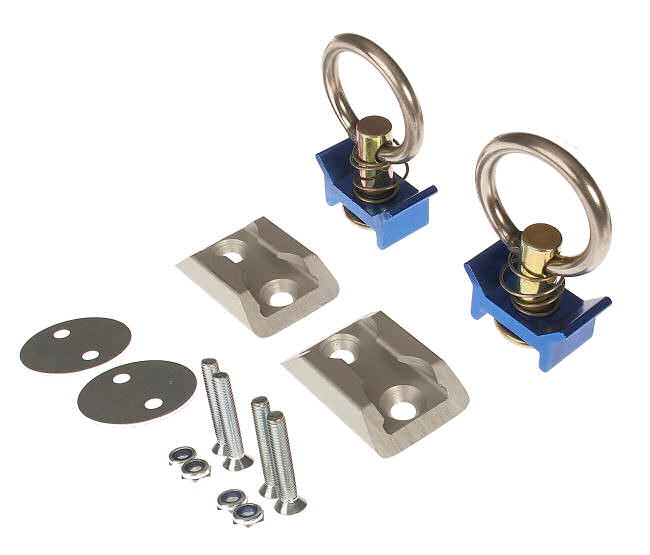 ARB Zurrschiene, Set mit Ösen Alu, 2 × 45 mm