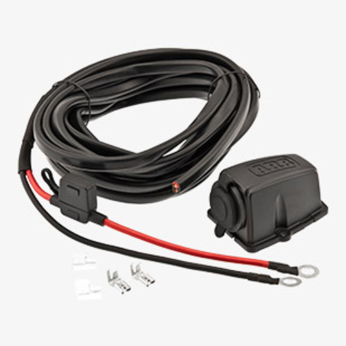 ARB Steckdose 12/24 V, mit Gehäuse für Aufbau und 6 m Kabelkit, Sicherung