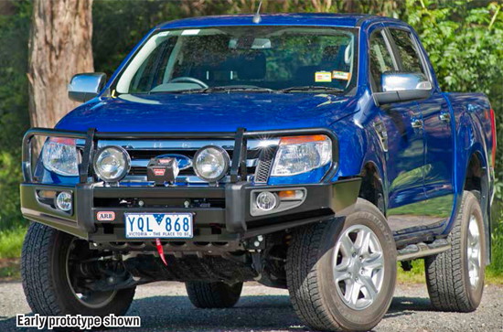 ARB Windenstossstange Ford Ranger 2012 bis 2019 mit breiten Kotflügeln und Airbag