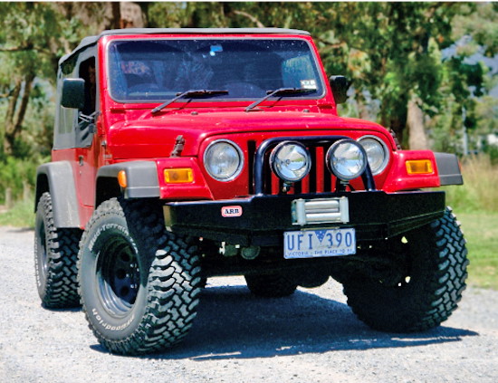 ARB Windenstossstange Jeep Wrangler TJ/YJ 3450350, schwarz
