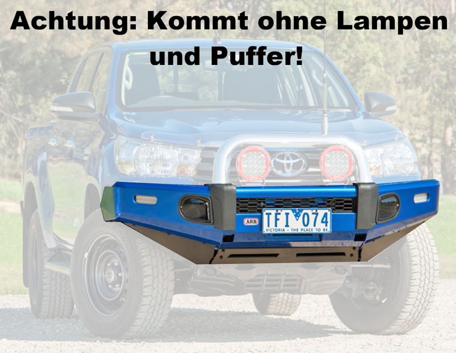 ARB Saharabar Toyota Hilux Revo 2016 bis 2018 ohne Bügel und Gummipuffer, o. Sensoren
