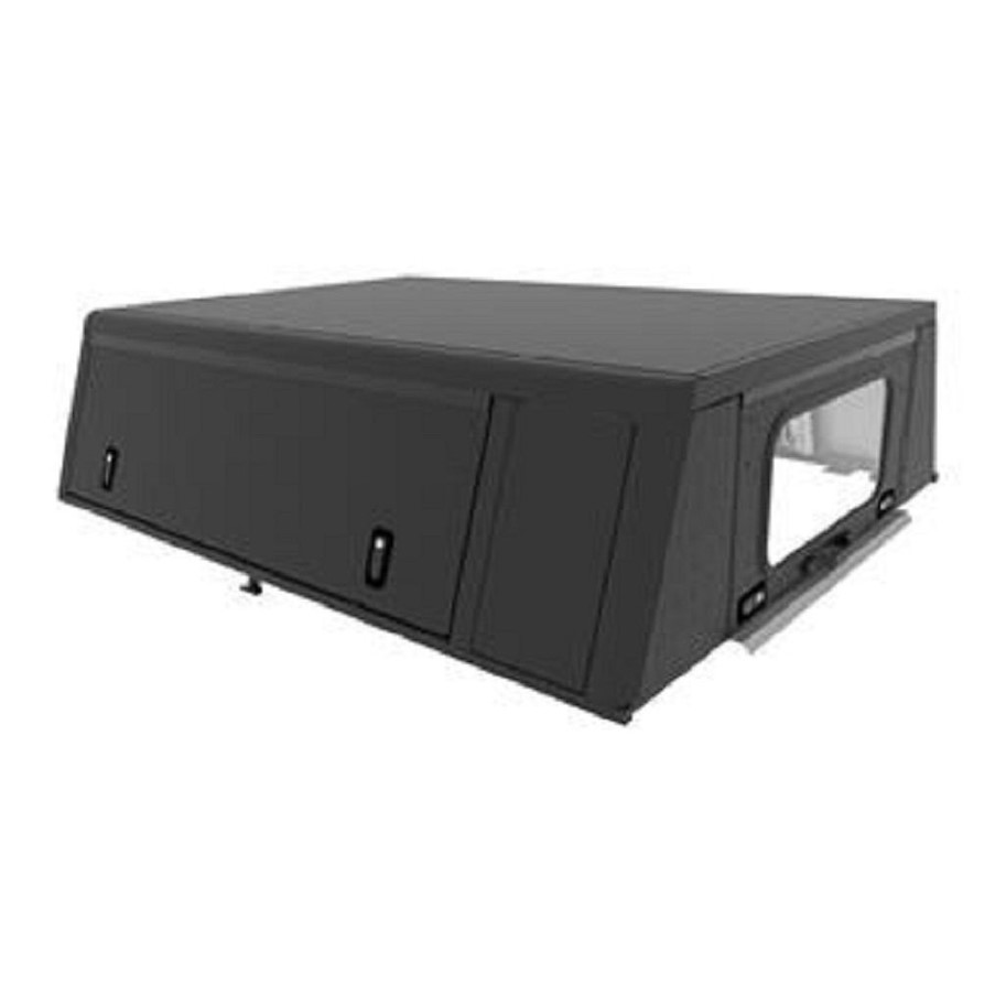 Alu-Cab Hardtop "Adventure" für Toyota Hilux 2016+ Extrakabine schwarz/geriffelt