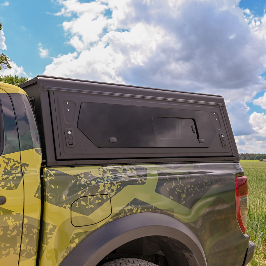 Alu-Cab Hardtop "Contour" für Ford Ranger 2012-2022 Doppelkabine mit Fenster
