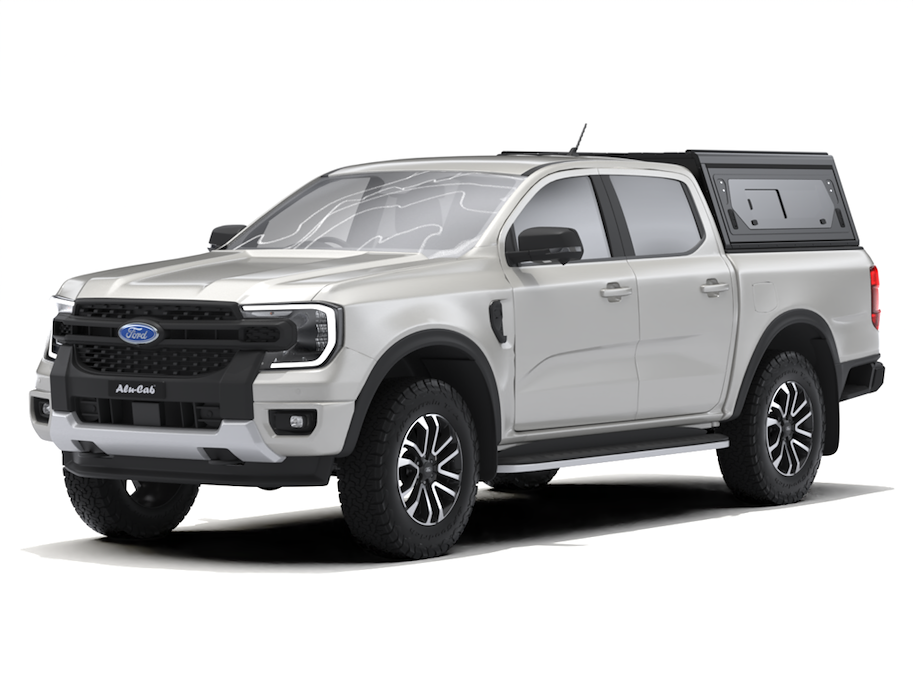 Alu-Cab Hardtop "Contour" für Ford Ranger 2023+ Doppelkabine mit Fenster