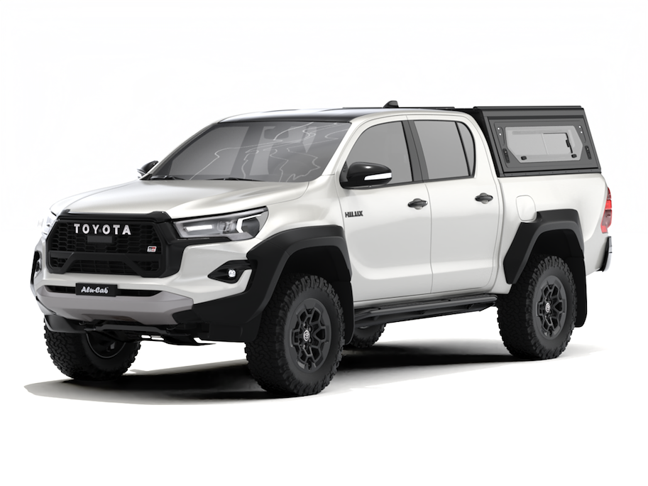 Alu-Cab Hardtop "Contour" für Toyota Hilux Revo 2016+ Doppelkabine mit Fenster