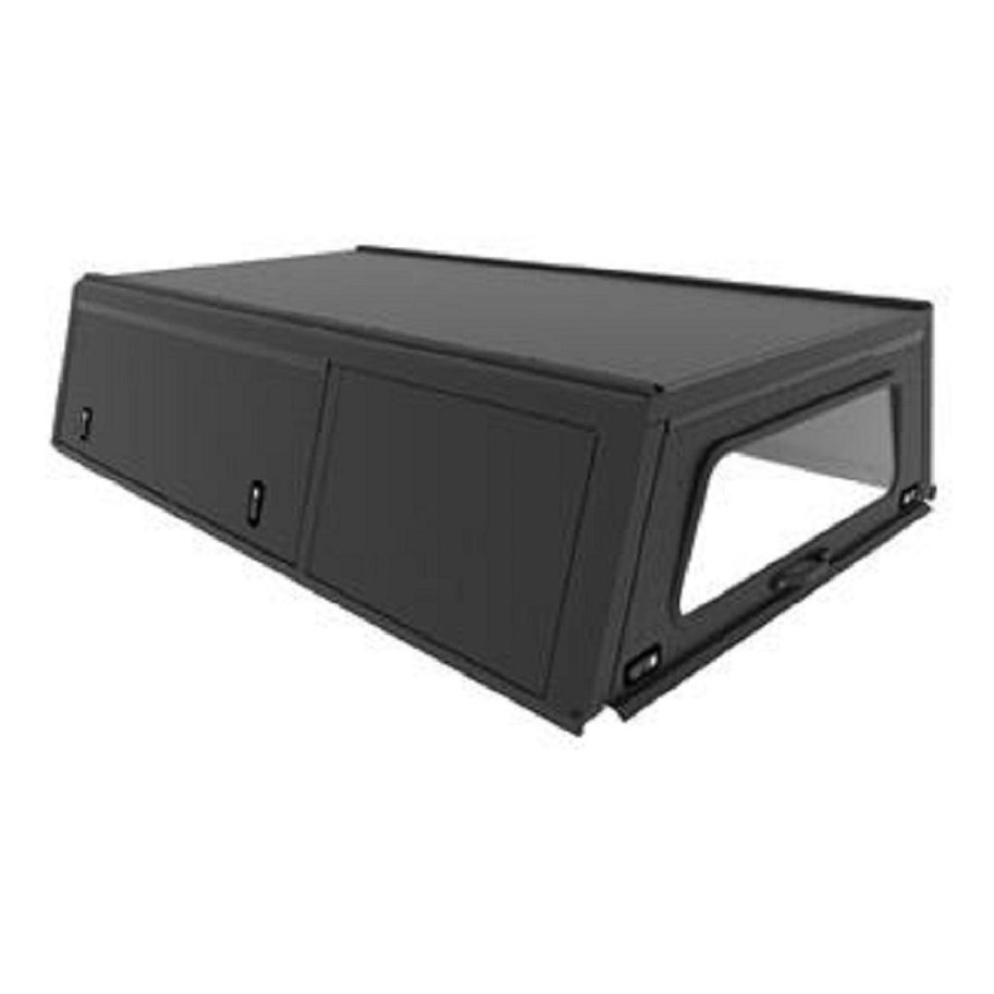 Alu-Cab Hardtop "Explorer" für Toyota Hilux Revo 2016+ Einzelkabine schwarz/geriffelt