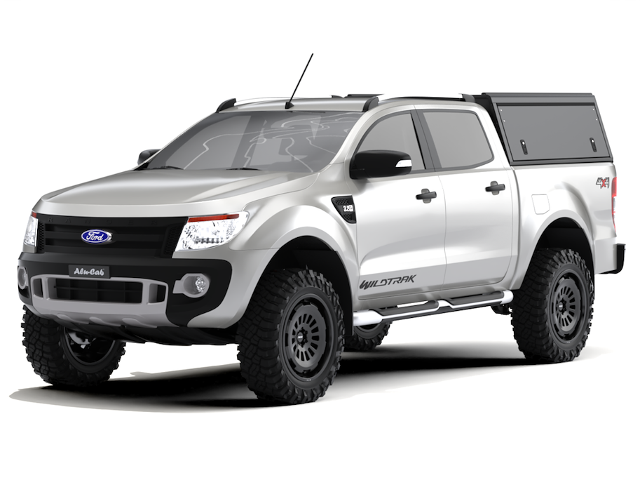 Alu-Cab Hardtop "Guard" für Ford Ranger 2012-2022 Doppelkabine schwarz/glatt