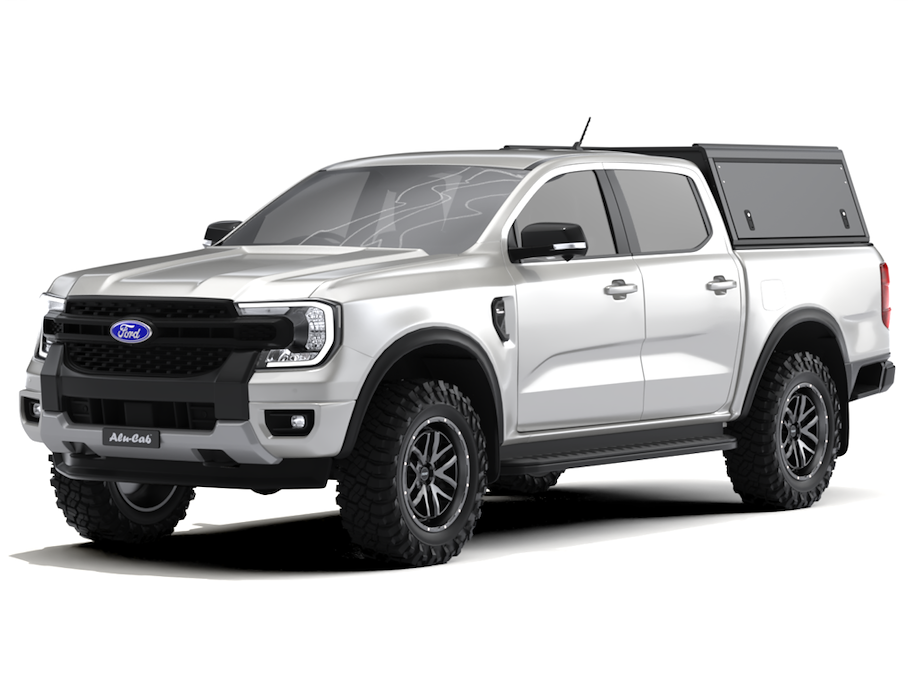 Alu-Cab Hardtop "Guard" für Ford Ranger 2023+ Doppelkabine schwarz/glatt