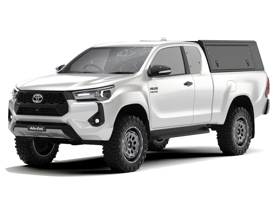 Alu-Cab Hardtop "Guard" für Toyota Hilux Revo 2016+ Extrakabine schwarz/glatt