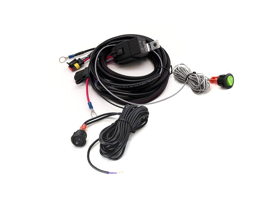 Lazer Kabelsatz mit Momentanschalter für einzellampe (3-poligem, Superseal, 12V)