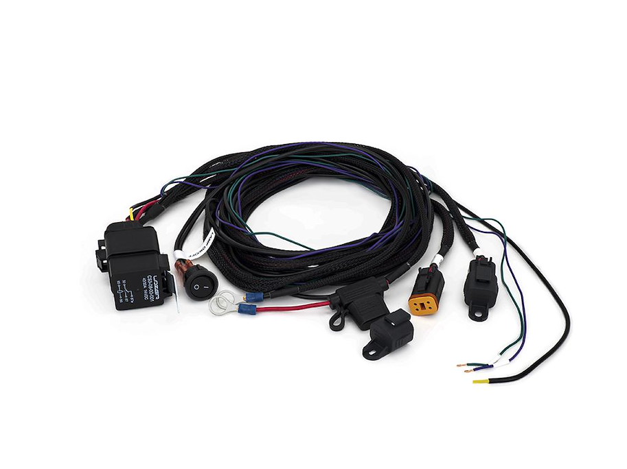 Lazer Two-Lamp Harness Kit (4-Pin, Deutsch DT, 12V)