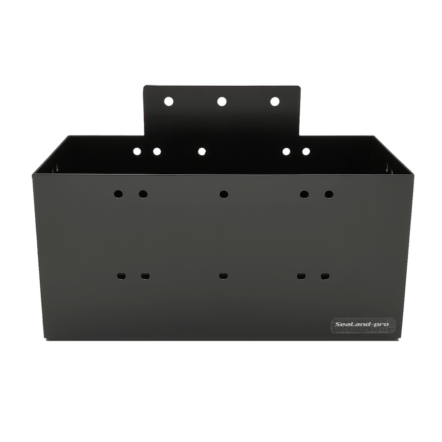SeaLand-pro Box 94x186 Airline, Edelstahl Aufbewahrungsbox, Schwarz