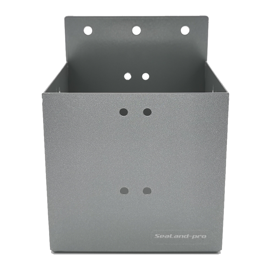 SeaLand-pro Aufbewahrungs-Box 94x94 Anbau, Schwarz, Edelstahl