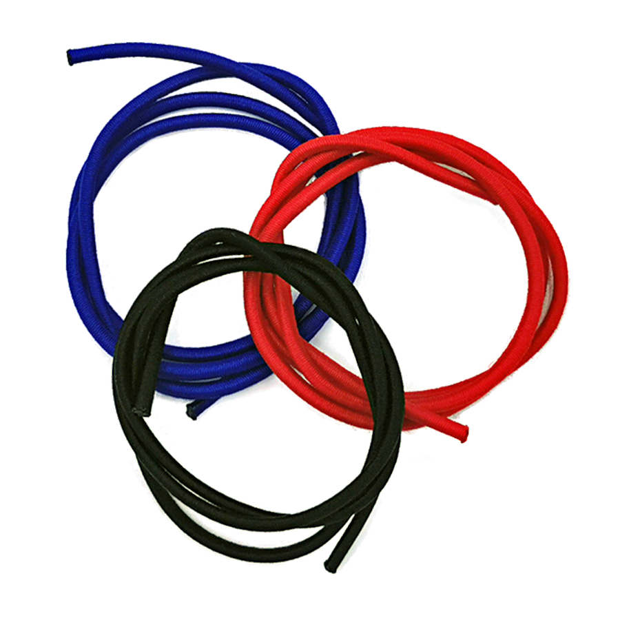 SeaLand-pro Box-Gummiseil 3er-Set, Schwarz, Blau, Rot, 600 mm