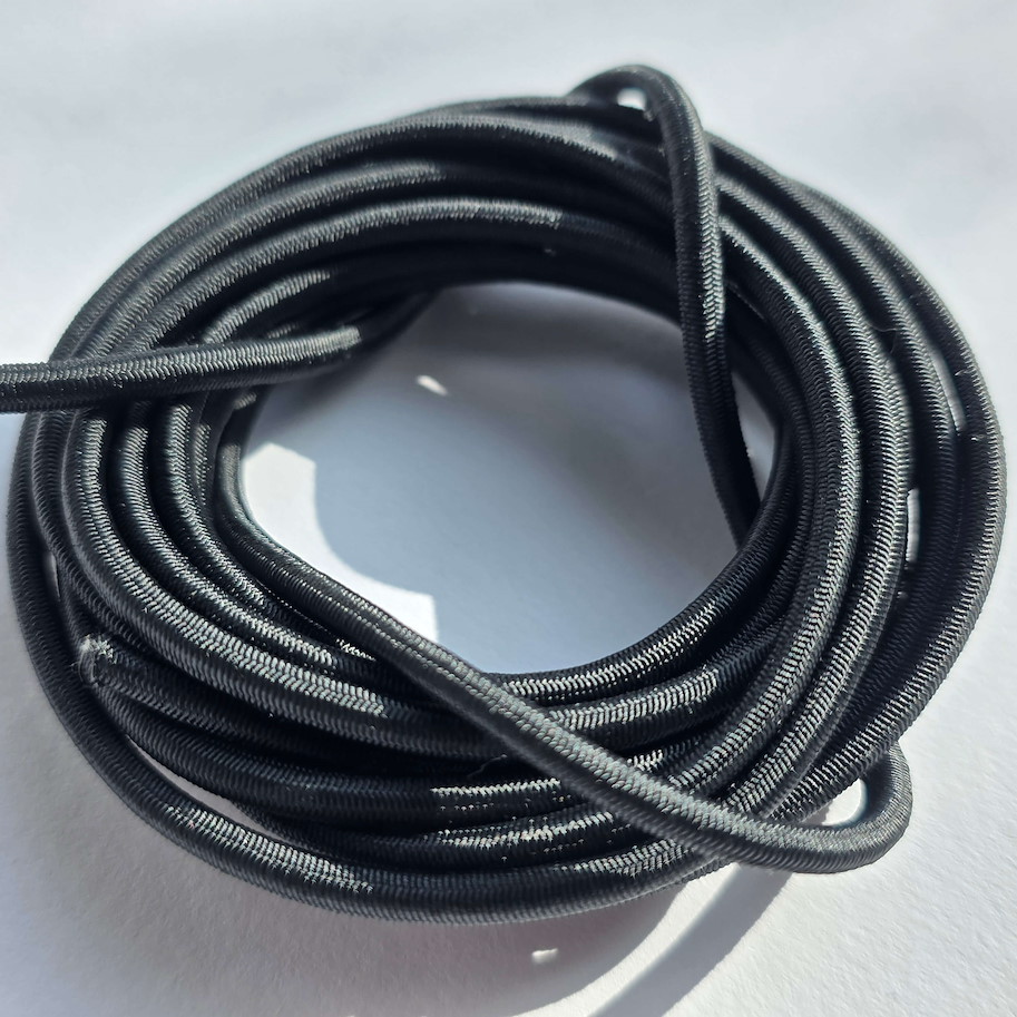 SeaLand-pro Gummiseil Ø 4 mm Schwarz, 3 m, für Haltewinkel-Uni